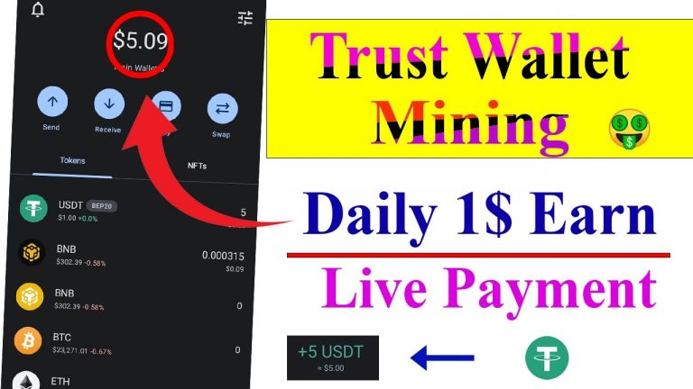 2$ daily earning free best trust wallet mining 2023 usdt mining website real income today