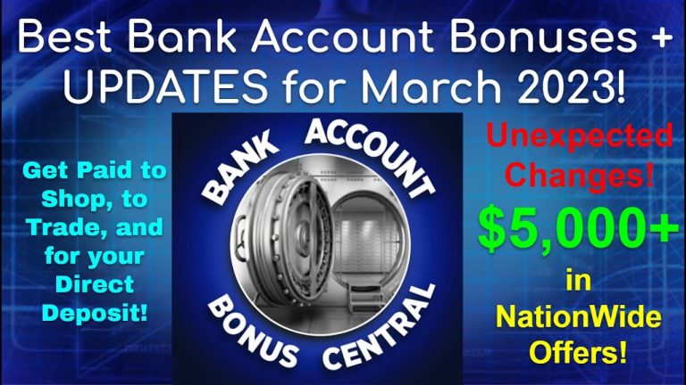 BEST Bank Account Bonuses for March 2023 $5,000+ EASY NATIONWIDE BONUSES! Wells Fargo M1 CHASE Varo