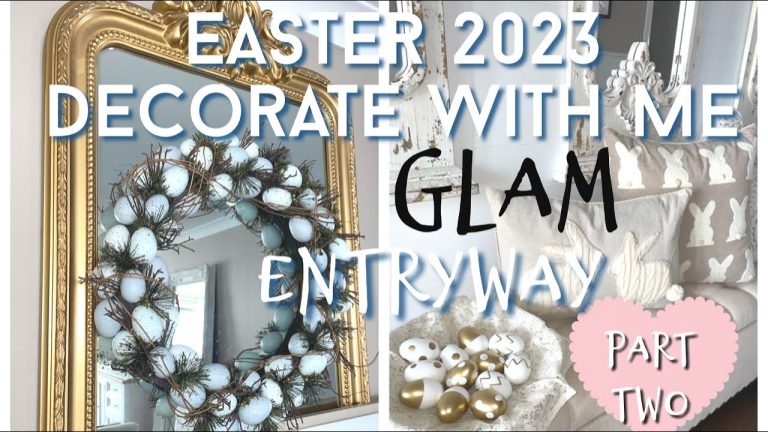 DECORATE WITH ME FOR EASTER 2023 | GLAM EASTER ENTRYWAY IDEAS | PART TWO