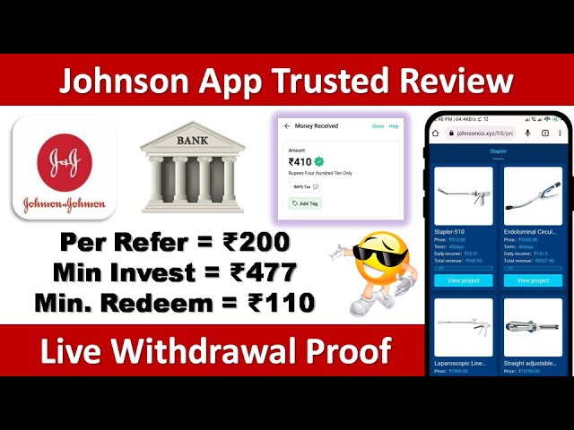 Johnson Earning App | Johnson App Real Or Fake full review | Johnson App Se Paisa Kaise Kamaye