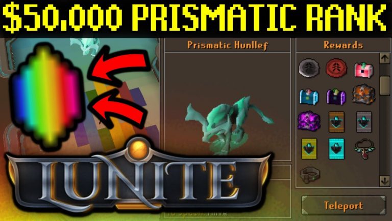 NEW $50,000 PRISMATIC RANK & ZONE & HUNLEFF BOSS, DRAGONBONE QUIVER & MORE! (GIVEAWAY) – Lunite RSPS