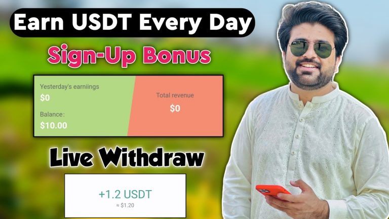 New Earning App Today | USDT Investment Website | Sign-Up Bonus $10 | Order Grabbing Platform