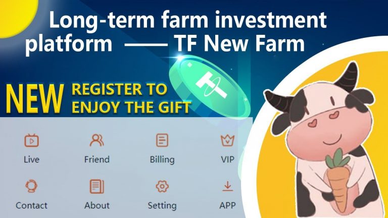 TF new long-term breeding farm investment project, new user registration gift, 2023