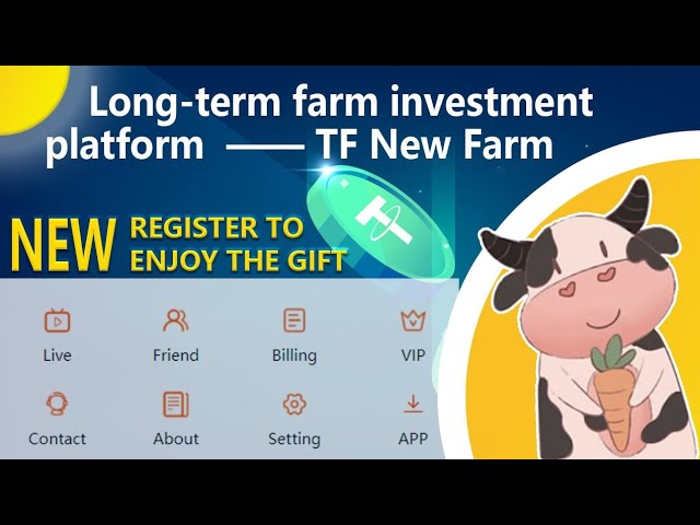 TF new long-term breeding farm investment project, new user registration gift, 2023