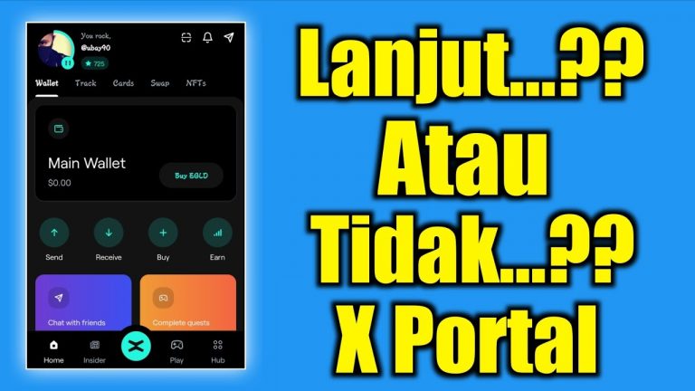 X Portal Migrasi Reward Lanjut Atau Tidak…?? Tutorial Daftar X Portal Wallet