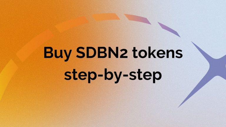 Buy SDBN2 tokens step-by-step