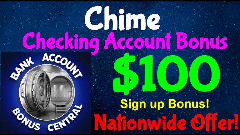 Chime $100 Checking Account Bonus! Nationwide Offer! 2 Minutes to $100!