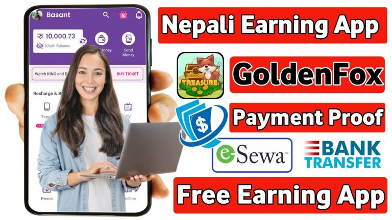 GoldenFox App Payment Proof | New Best Nepali Earning App | Esewa Earning App | Online Earning App