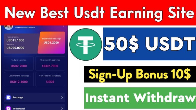 High Paying USDT Mining Site | Most Earning Apps 2023 | Earning Sites Without Investment