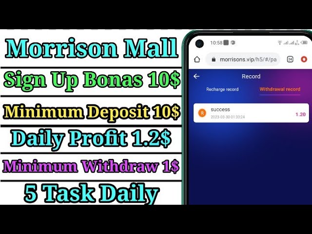 How to Work on Morrison Mall || Withdraw Proof of Morrison Mall || 2023 ||