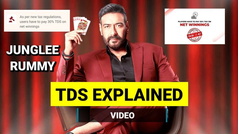 JUNGLEE RUMMY 30% TDS Explained || Junglee Rummy TDS On Net Winning || junglee Rummy Tds Refund