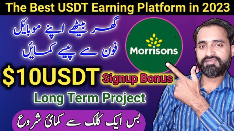 MORRISONS | New Long Term USDT Earning Platform in 2023 | Join to get$10 USDT | Live Withdraw Proof