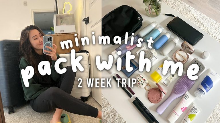 Minimalist Pack with Me | 2 Weeks in a Carry On for Japan & Korea