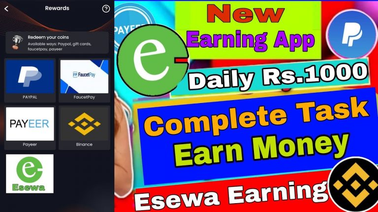 New Online Earning App || Simple task, Play game Earn Money || How to Earn Money in Esewa ||