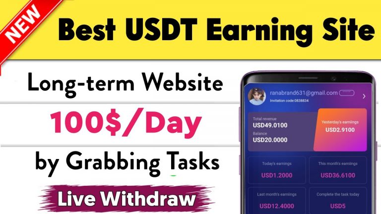 New Order Grabbing Platform 2023 | Usdt Mining Site | $49 Earning Proof