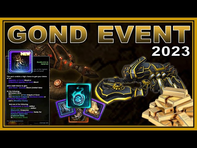 The BEST Event for Pres Wards! (2 new mounts) Gond Event Guide: Convert Gold to AD! – Neverwinter