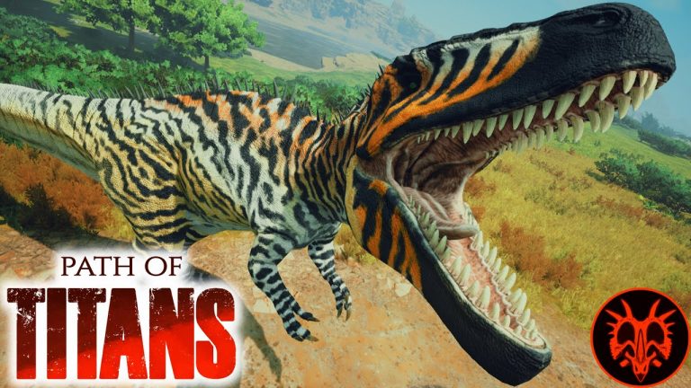 The Shark Toothed Lizard Is An Apex Predator | Carcharodontosaurus Gameplay Path Of Titans {EP10}