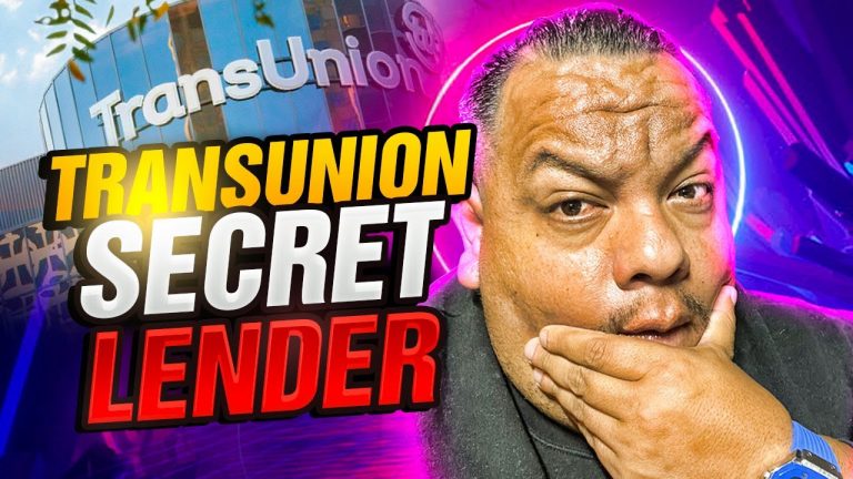 Transunion Secret Lender #transunion #creditcards #creditcardbillpayment