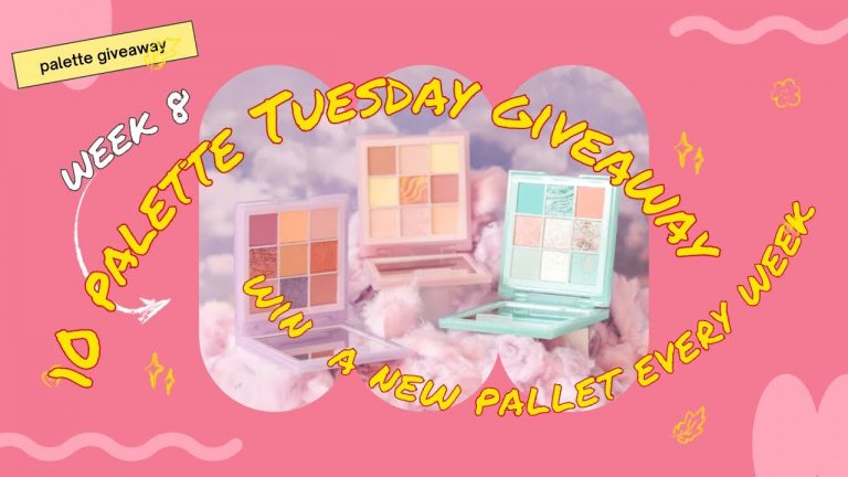 Week 8: 10 palette Tuesday giveaway win a new palette #10PaletteTuesdayGiveaway #giveaway