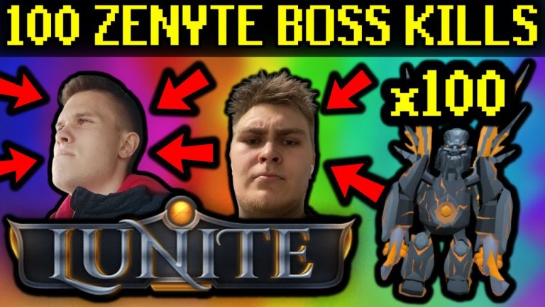 100 ZENYTE DONATOR BOSSES CHALLENGE AGAINST RSPS YOUTUBERS! (GIVEAWAY) – Lunite RSPS