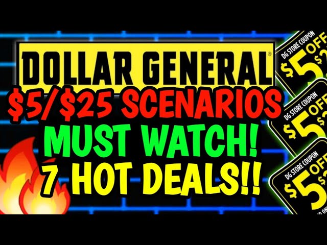 7 HOT DEALS!$5 OFF $25 SCENARIOSDOLLAR GENERAL COUPONING THIS WEEK 4/29