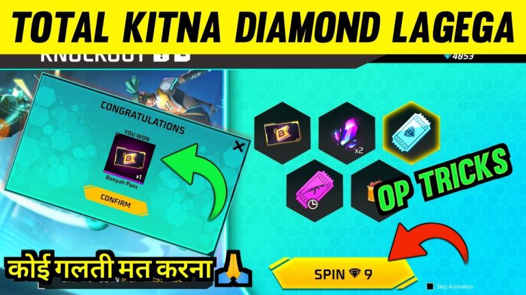 BOOYAH PASS S5 DISCOUNT EVENT ME TOTAL KITNA DIAMOND LAGEGA ! KNOCKOUT EVENT 1 SPIN TRICKS NEW EVENT