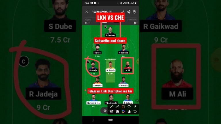 Che vs lkn Match dream11 gl Team l csk vs lsg dream11 prediction lgl 1st prize 2 crores win tips