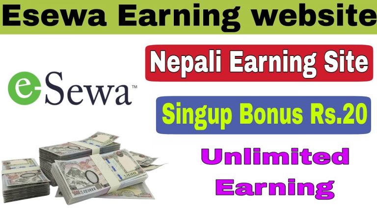 Esewa Earning Website || Nepali Earning Site || Singup Bonus Rs.20 ||Unlimite Esewa Cash Earning