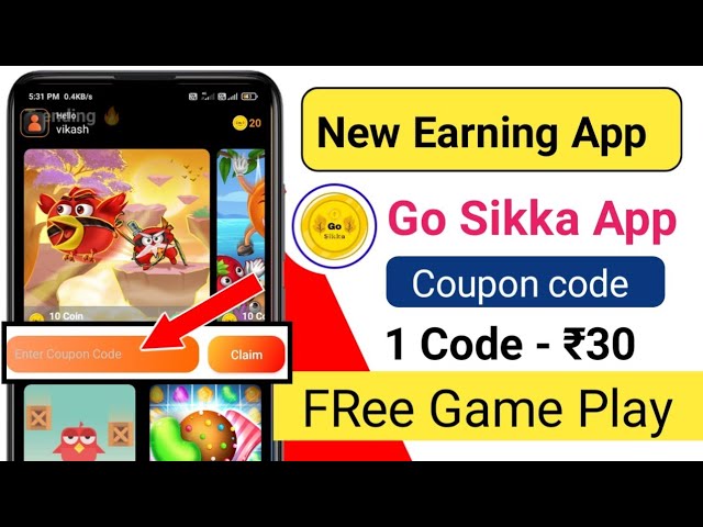 Go Sikka App coupon code || Go Sikka App se paise kaise kamaye 2023