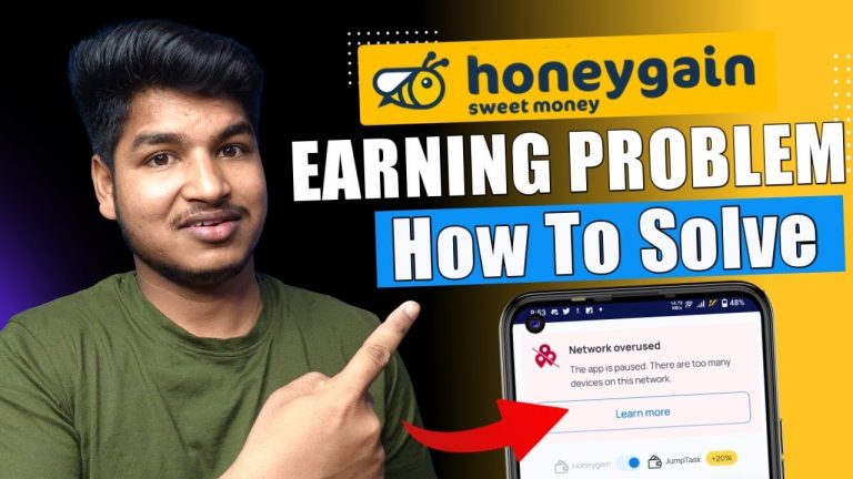 Honeygain Earning Problem Network Overused Kaise Solve Kare | Honeygain Earning Kaise Increase