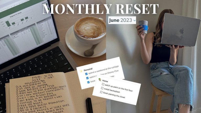 JUNE RESET ROUTINE | goal setting, budgetting, planning & current favourites