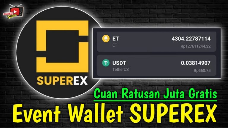 Lagi Viral Cuan Ratusan Juta Event Wallet SUPEREX Exchange, Bonus Token ET $10 Tanpa KYC