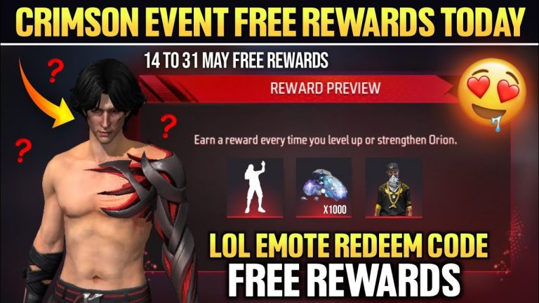 Lol Emote Redeem Code | Crimson Emote Kaise Milega | How To Complete New Event | FF New Event