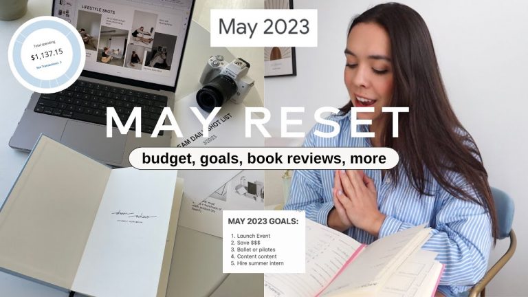 MAY MONTHLY RESET (new goals, budget, books, etc)