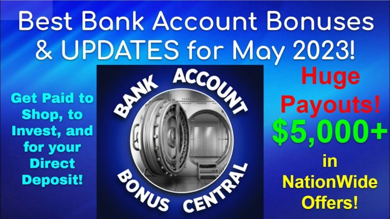 Over $5K in Best Bank Account bonuses for May 2023! Get Paid to Shop, Invest and for direct deposit!