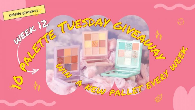 Week 12: 10 palette Tuesday giveaway win a new palette #10PaletteTuesdayGiveaway #giveaway