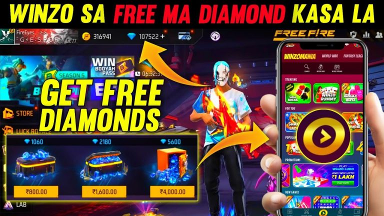 Winzo App Se Free Fire Main Diamond Kaise Le ! How To Use Winzo Aap 2023 ! Diamond Kaise Milega 2023