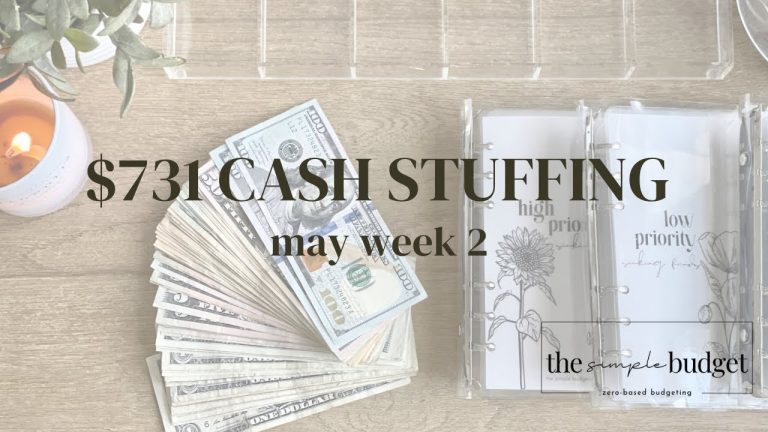 cash envelope stuffing | $731 | zero based budgeting