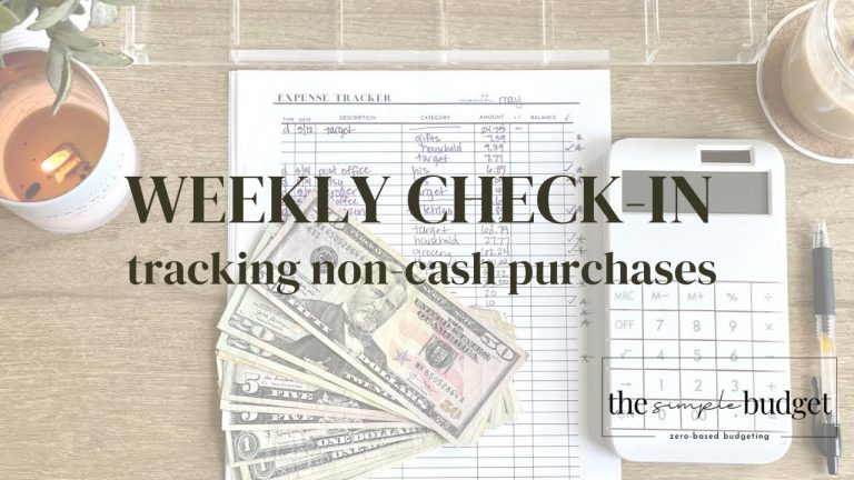 weekly check-in | cash unstuffing | zero based budgeting