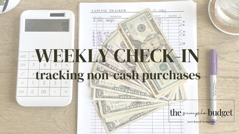 weekly check-in | cash unstuffing | zero based budgeting