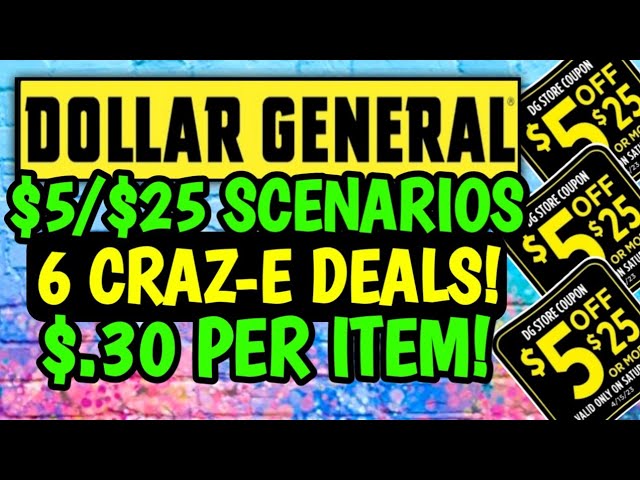 $.30 PUREX!$5 OFF $25 SCENARIOS6/3/23DOLLAR GENERAL COUPONING THIS WEEK