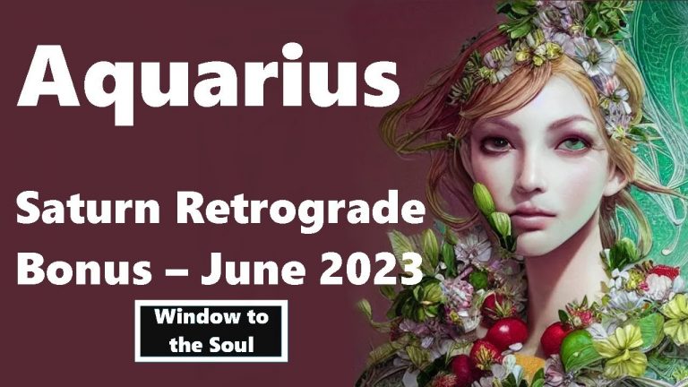 AQUARIUS Something Big is About to be Revealed to You! * SATURN Rx BONUS