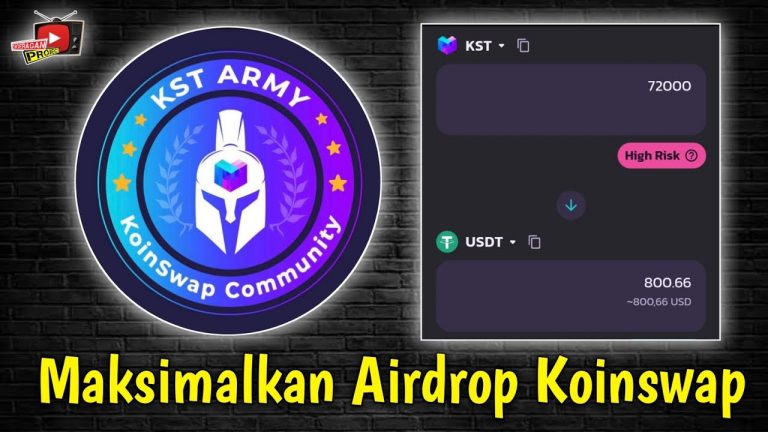 Airdrop Potensi Cuan Koinswap Airdrop Crypto, Maksimalkan Sebentar Lagi Distribusi