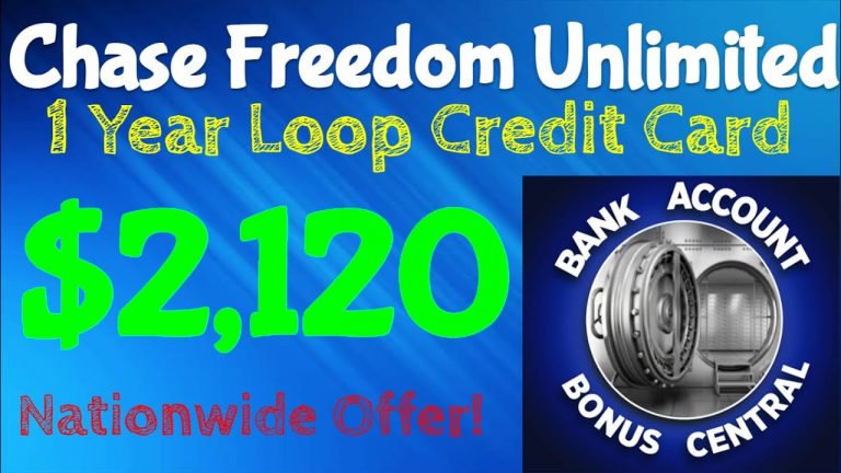 Chase Freedom Unlimited $2,120 1-Year Loop Bonus! Nationwide Offer! BEST SIDE HUSTLE 2023!