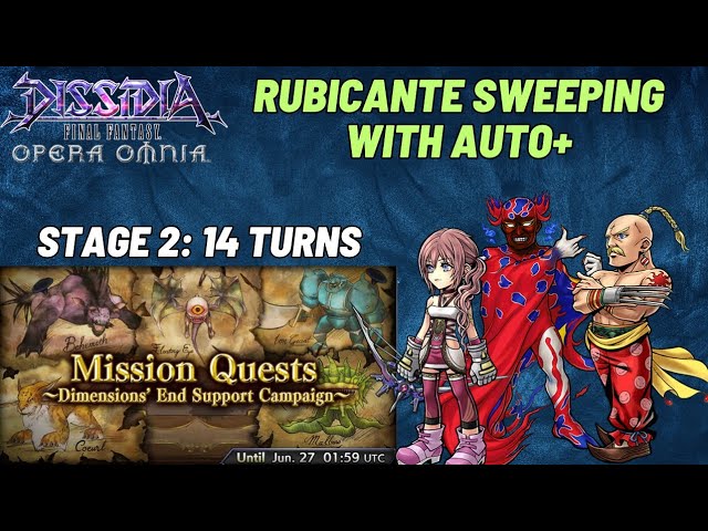 DFFOO [GL] Mission Quest 2: Auto+ with Rubicante