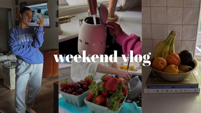 First vlog back!! Farmers market, prep for the week, yard updates, late night yoga & pizza w friends