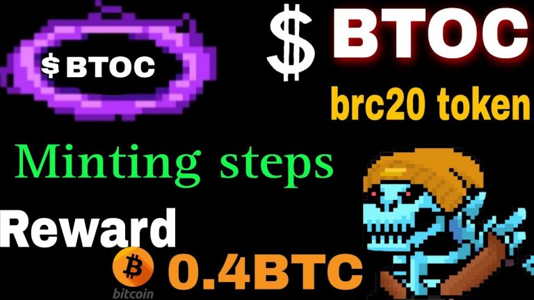 How to mint $BTOC brc20 token step by step guide in hindhi | 0.4 BTC Worth NFT Reward #bitcoin