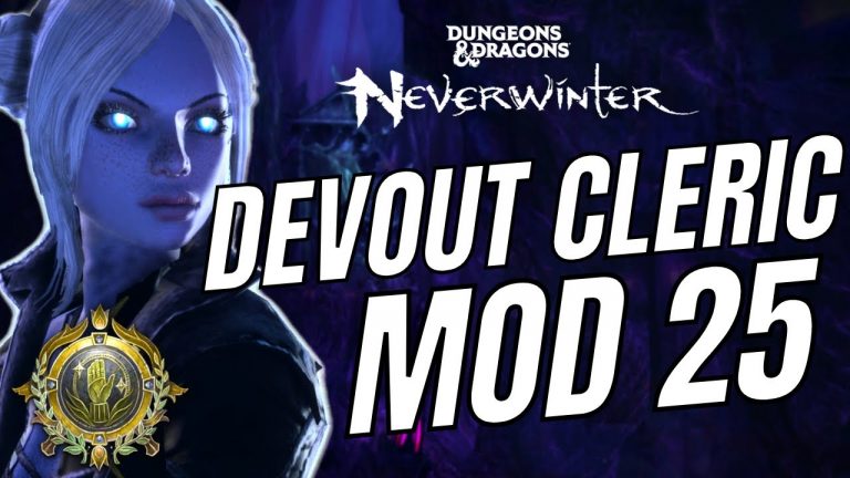 Neverwinter Devout Cleric Healer Build | Mod 25 Menzoberranzan