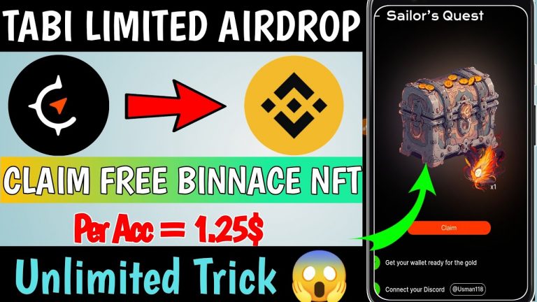 Tabi Nft Airdrop || Instant Claim Free 100$ Nft || Instant Withdrawal Airdrop || Crypto Airdrop 2023