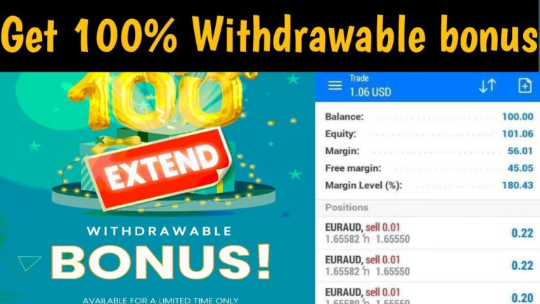 100% withdrawable price | get $100+ bonuses withdrawable welcome bonus for new and existing clints